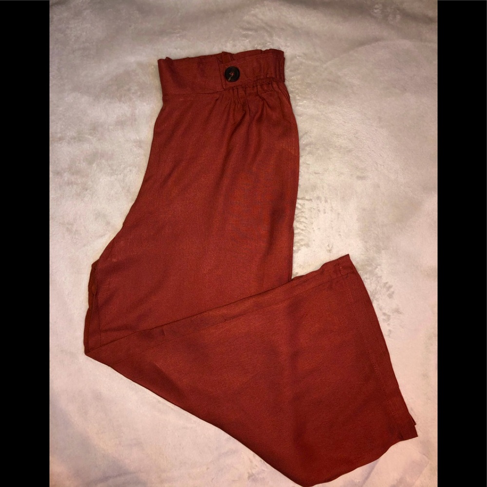 Suzy Shier Wide Leg Flowy Trousers